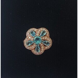 925 Sterling Silver Turkish Flower Ring Jewelry for Women,NEW,PearCut